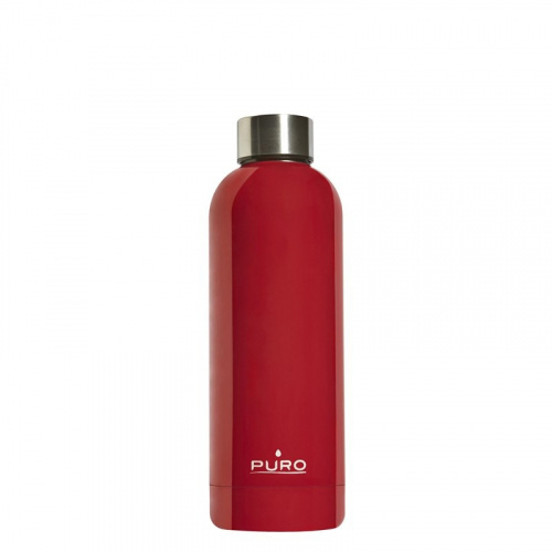Puro Distributor - 8033830282744 - PUR163RED - Puro Hot&Cold Thermal Stainless Steel Water Bottle 500ml (Red) - B2B homescreen