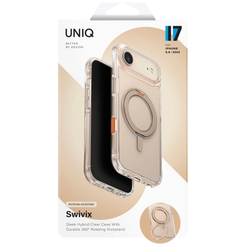 Etui UNIQ Swivix do Apple iPhone Air 360 Rotating Kickstand złoty