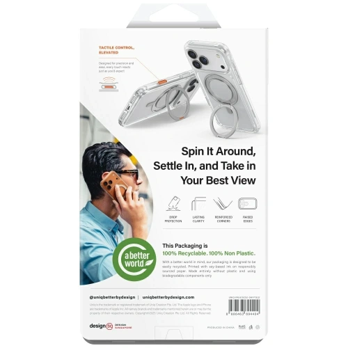 Etui UNIQ Swivix do Apple iPhone Air 360 Rotating Kickstand złoty