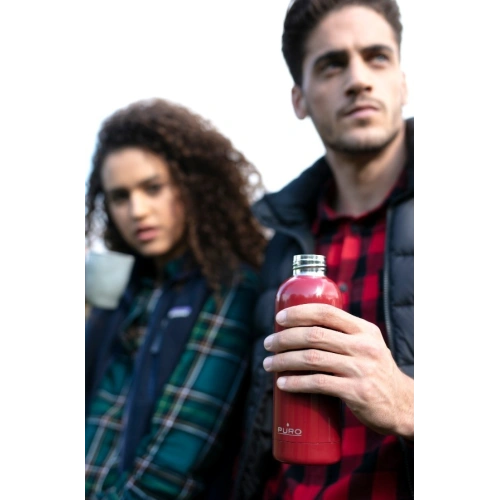 Butelka termiczna ze stali nierdzewnej Puro Hot&Cold 500ml (Red)