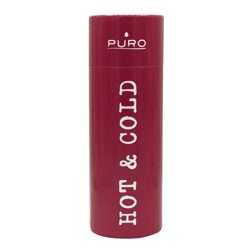 Hurtownia GSM - Butelka termická z nerezové oceli Puro Hot&Cold 500ml (Červená) - PUR163RED - {ean13} - Hurt