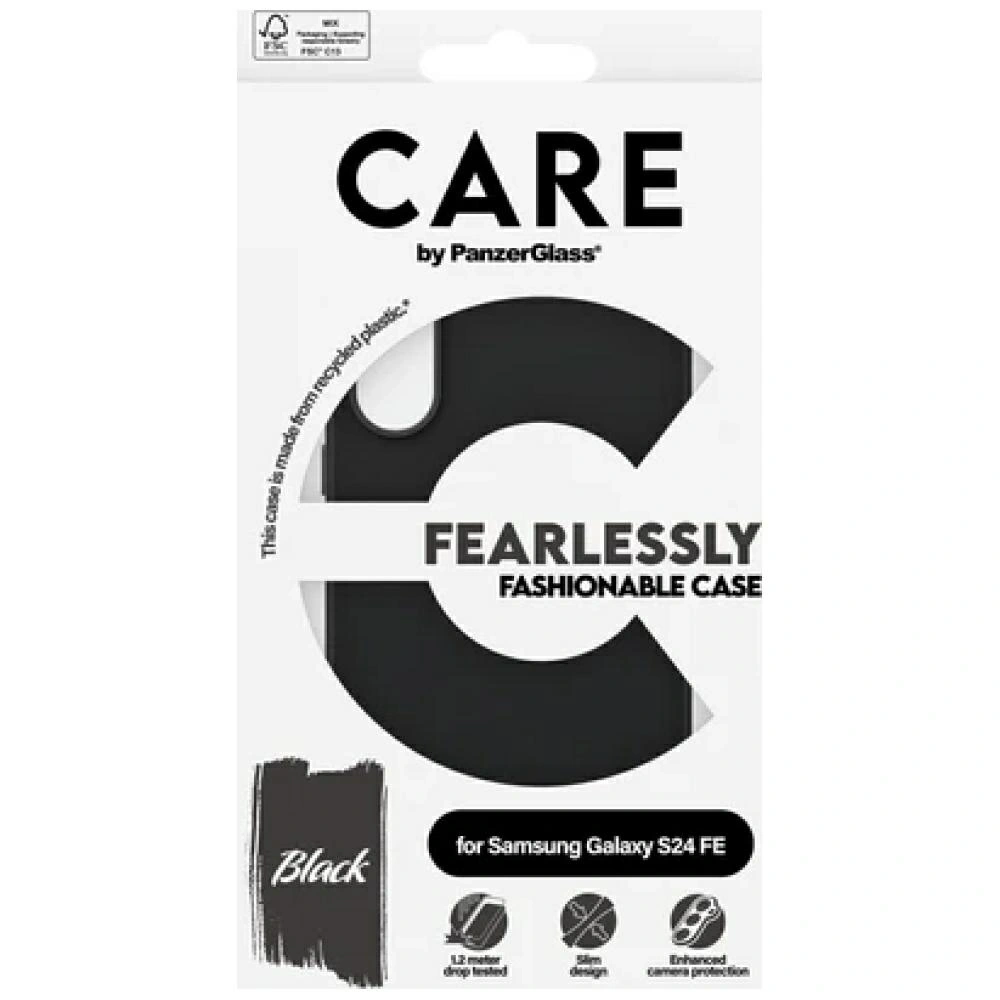 Etui CARE by PanzerGlass Fashion Case do Samsung Galaxy S24 FE czarny