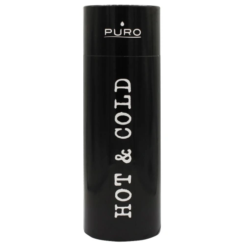 Butelka termiczna ze stali nierdzewnej Puro Hot&Cold 500ml (Metallic Black)