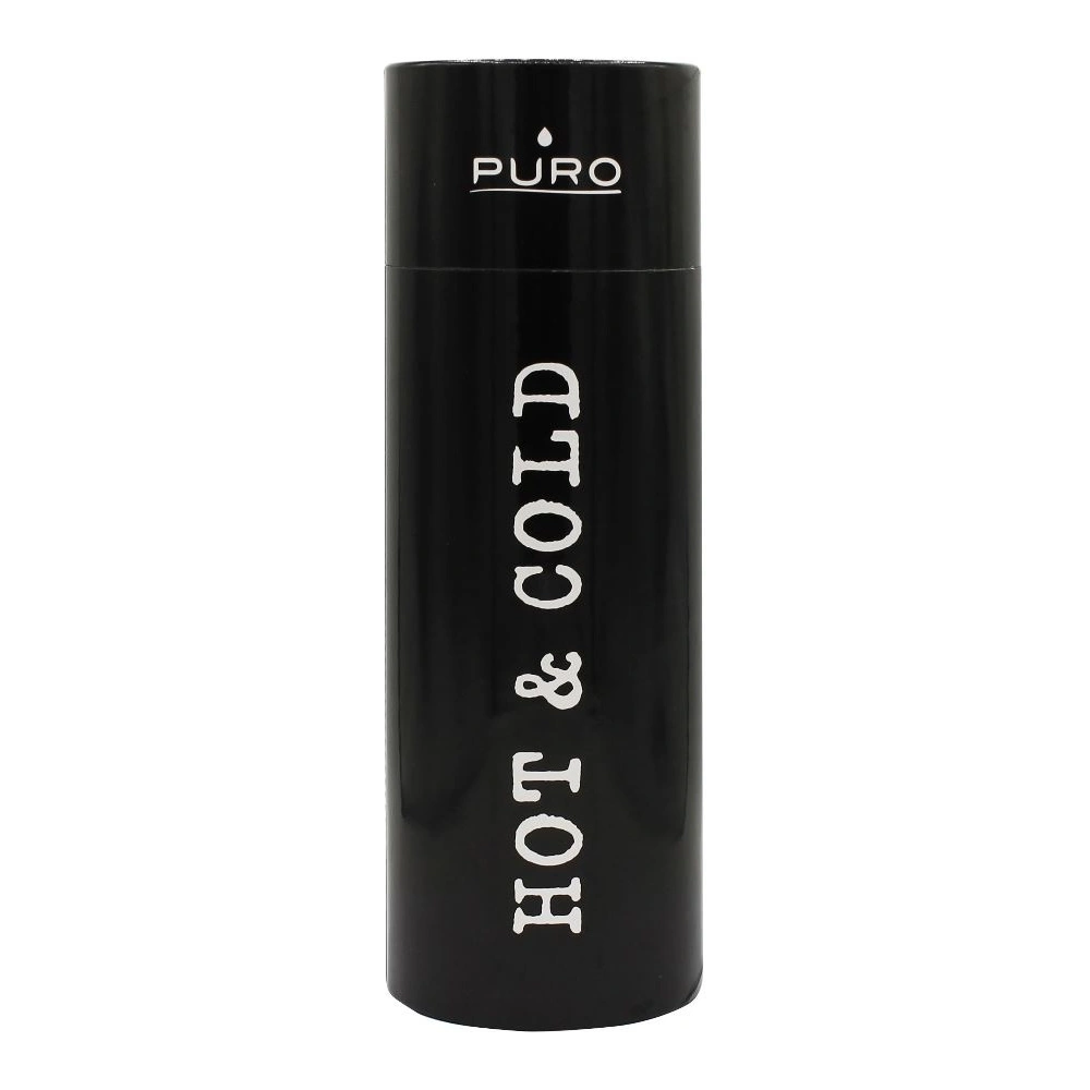 Hurtownia GSM - Termošálek z nerezové oceli Puro Hot&Cold 500ml (Metalická černá) - PUR164BLK - {ean13} - Hurt