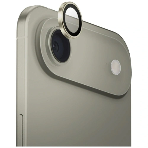 Szkło na obiektyw aparatu UNIQ Optix Aluminium Camera Lens Protector do Apple iPhone Air z aplikatorem złoty