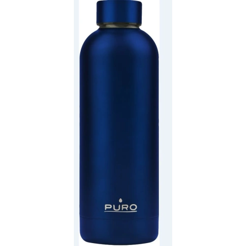 Butelka termiczna ze stali nierdzewnej Puro Hot&Cold 500ml (Metallic Deep Blue)