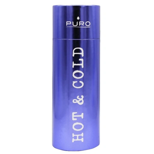 Butelka termiczna ze stali nierdzewnej Puro Hot&Cold 500ml (Metallic Deep Blue)
