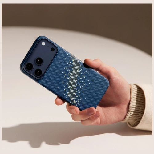 Etui PITAKA Ultra-Slim MagSafe do Apple iPhone 17 Pro Max milky way galaxy