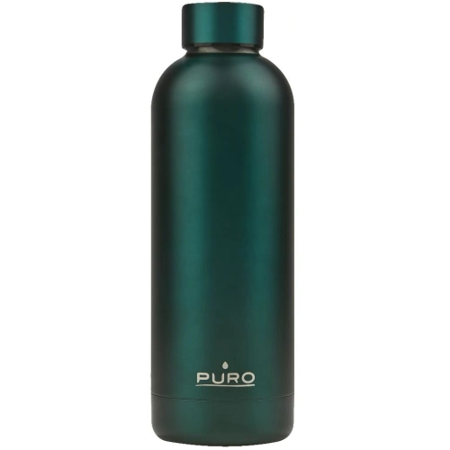 Butelka termiczna ze stali nierdzewnej Puro Hot&Cold 500ml (Metallic Dark Green)