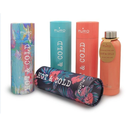 Butelka termiczna ze stali nierdzewnej Puro Hot&Cold 500ml (Metallic Dark Green)