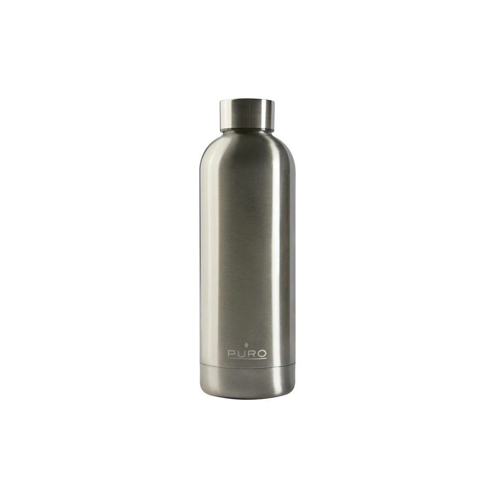 Hurtownia GSM - Butelka termická z nerezové oceli Puro Hot&Cold 500ml (Metalická stříbrná) - PUR167SLV - {ean13} - Hurt