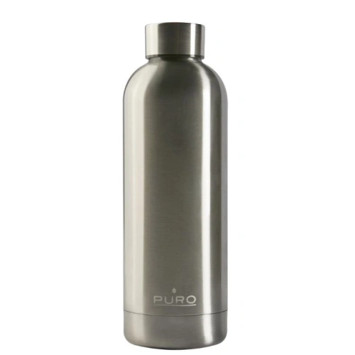 Butelka termiczna ze stali nierdzewnej Puro Hot&Cold 500ml (Metallic Silver)
