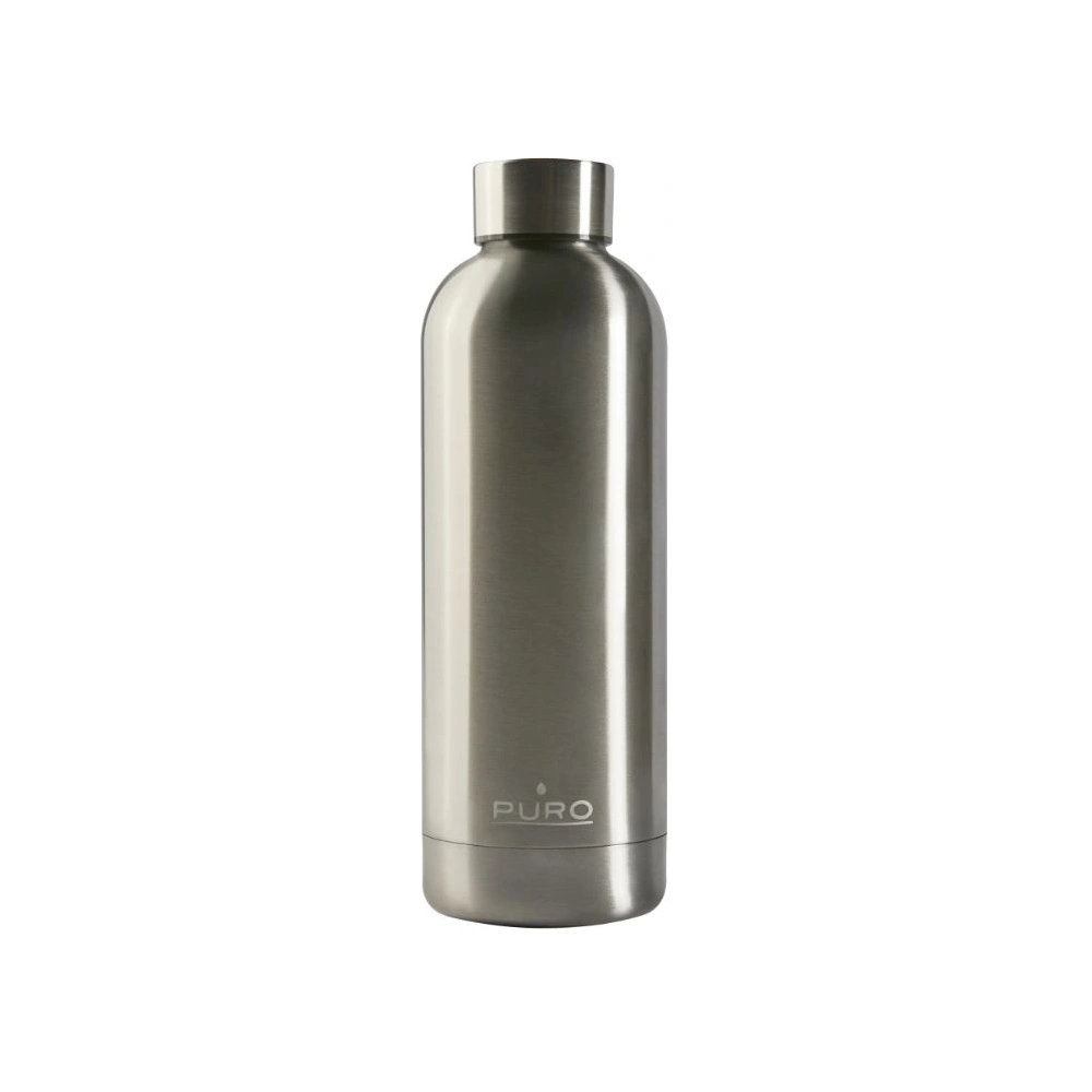 Hurtownia GSM - Butelka termická z nerezové oceli Puro Hot&Cold 500ml (Metalická stříbrná) - PUR167SLV - {ean13} - Hurt