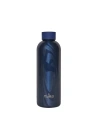 Wholesale Puro Hot&Cold Thermal Stainless Steel Water Bottle 500ml (Optic - Stripe Dark Blue) - PUR168BLU - {ean13} - Hurt