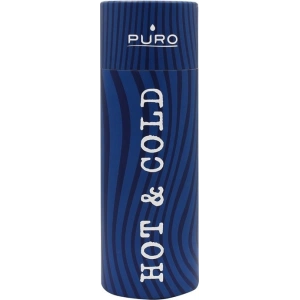 Hurtownia GSM - Thermosflasche aus Edelstahl Puro Hot&Cold 500ml (Optic - Stripe Dunkelblau) - PUR168BLU - {ean13} - Hurt