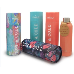 Hurtownia GSM - Termos z nerezové oceli Puro Hot&Cold 500ml (Optic - Stripe Dark Blue) - PUR168BLU - {ean13} - Hurt