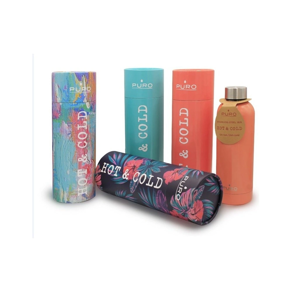 Hurtownia GSM - Termos z nerezové oceli Puro Hot&Cold 500ml (Optic - Stripe Dark Blue) - PUR168BLU - {ean13} - Hurt