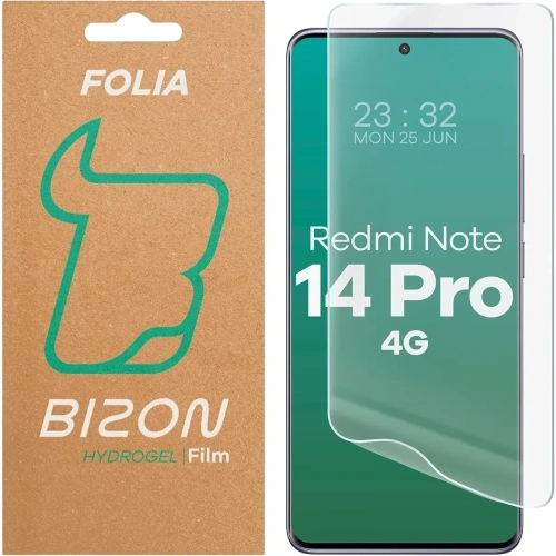 Folia hydrożelowa na ekran Bizon Glass Hydrogel Front do Xiaomi Redmi Note 14 Pro 4G