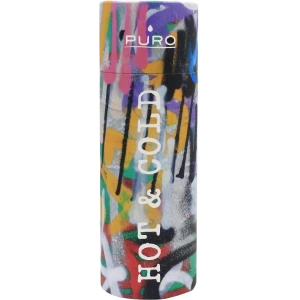 Hurtownia GSM - Thermosflasche aus Edelstahl Puro Hot&Cold 500ml (StreetArt - Graffiti Schwarz) - PUR169BLK - {ean13} - Hurt