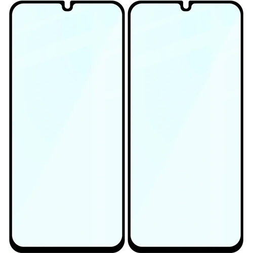 Szkło hartowane Bizon Glass Edge Duo do Samsung Galaxy A15 4G / 5G / A25 5G / M15 5G czarna ramka [2 PACK]