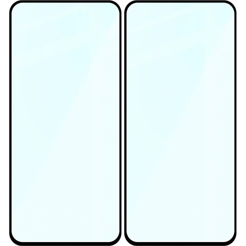 Szkło hartowane Bizon Glass Edge Duo do Samsung Galaxy M35 5G / A35 5G / A55 5G czarna ramka [2 PACK]