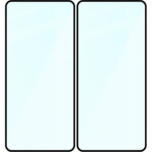 Szkło hartowane Bizon Glass Edge Duo do Samsung Galaxy S22 czarna ramka [2 PACK]