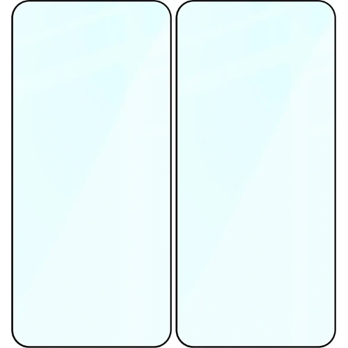 Szkło hartowane Bizon Glass Edge Duo do Samsung Galaxy S23 czarna ramka [2 PACK]