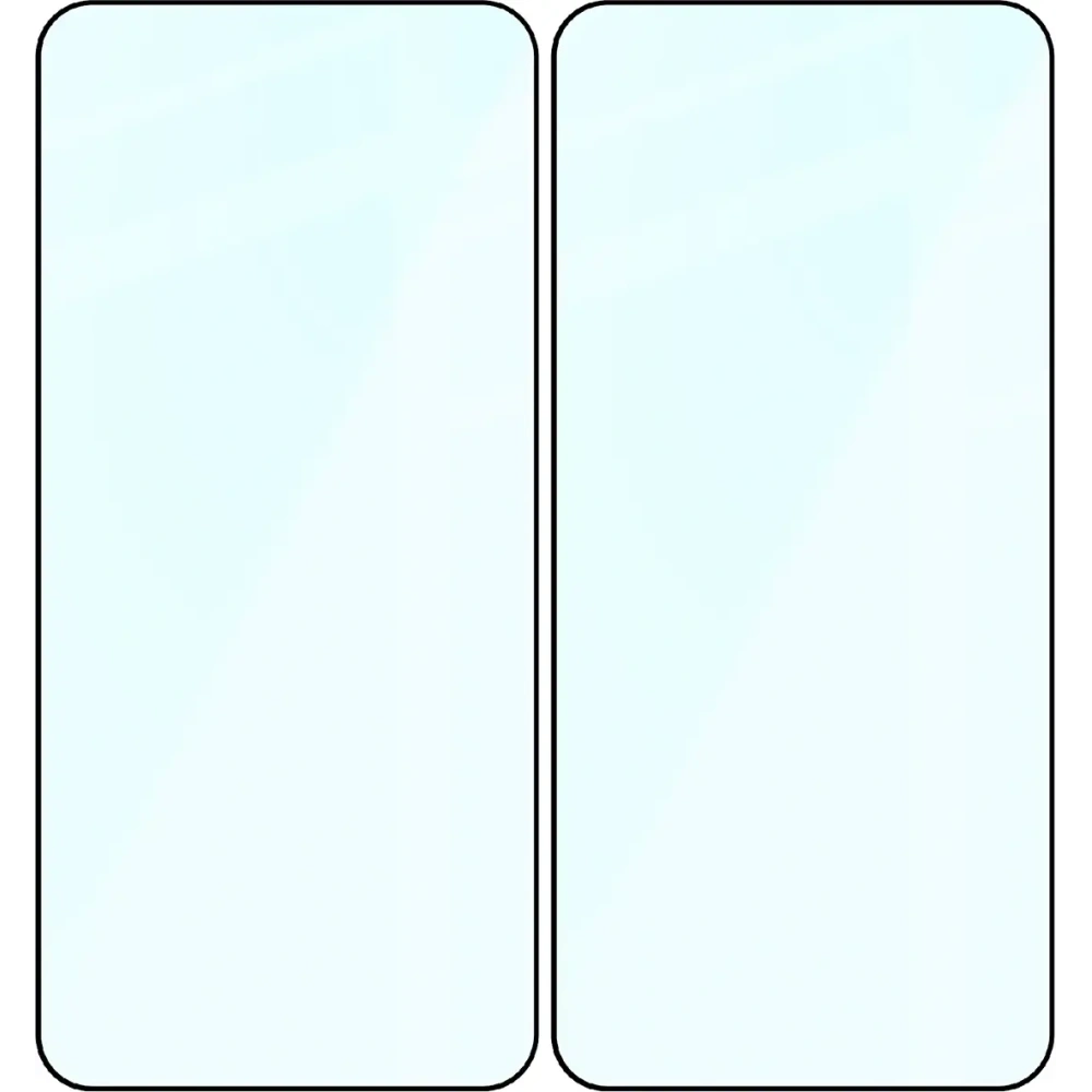 Szkło hartowane Bizon Glass Edge Duo do Samsung Galaxy S23 czarna ramka [2 PACK]
