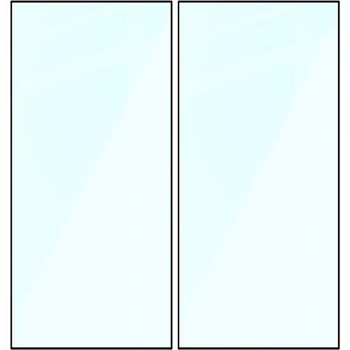 Szkło hartowane Bizon Glass Edge Duo do Samsung Galaxy S24 Ultra czarna ramka [2 PACK]