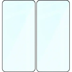 Szkło hartowane Bizon Glass Edge Duo do Samsung Galaxy S25 / S24 czarna ramka [2 PACK]