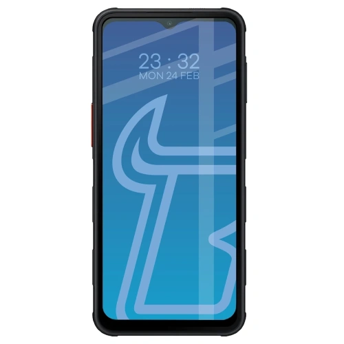 Szkło hartowane Bizon Glass Edge Duo do Samsung Galaxy XCover 7 Pro / 6 Pro czarna ramka [2 PACK]