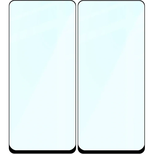 Szkło hartowane Bizon Glass Edge Duo do Samsung Galaxy XCover 7 Pro / 6 Pro czarna ramka [2 PACK]