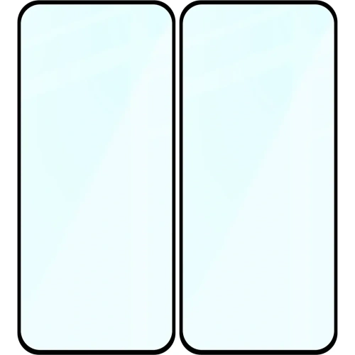 Szkło hartowane Bizon Glass Edge Duo do Honor 400 Lite czarna ramka [2 PACK]