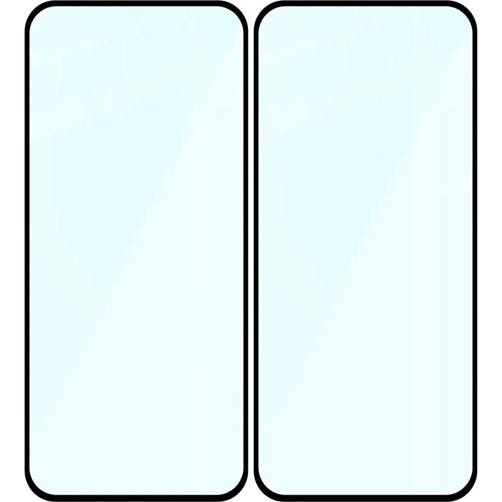 Szkło hartowane Bizon Glass Edge Duo do Honor 400 Lite czarna ramka [2 PACK]
