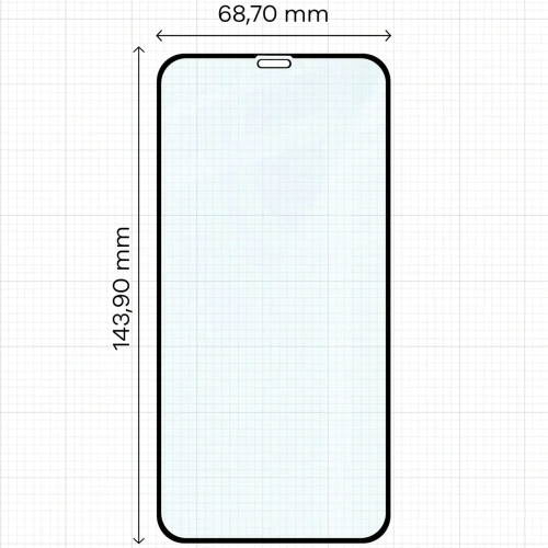 Szkło hartowane Bizon Glass Edge Duo do Apple iPhone 11 / XR czarna ramka [2 PACK]