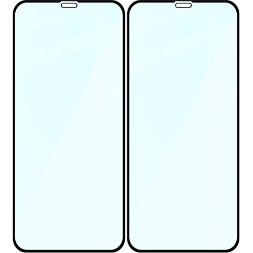 Szkło hartowane Bizon Glass Edge Duo do Apple iPhone 11 / XR czarna ramka [2 PACK]