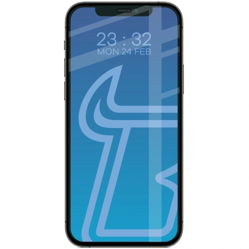 Szkło hartowane Bizon Glass Edge Duo do Apple iPhone 12 / 12 Pro czarna ramka [2 PACK]