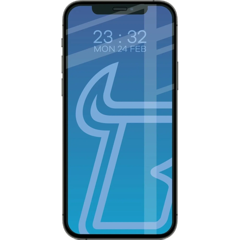 Szkło hartowane Bizon Glass Edge Duo do Apple iPhone 12 / 12 Pro czarna ramka [2 PACK]
