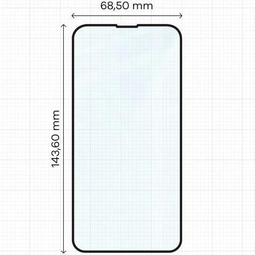 Szkło hartowane Bizon Glass Edge Duo do Apple iPhone 13 / 13 Pro czarna ramka [2 PACK]