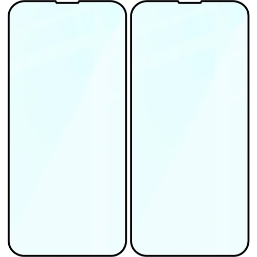 Szkło hartowane Bizon Glass Edge Duo do Apple iPhone 13 Pro Max czarna ramka [2 PACK]