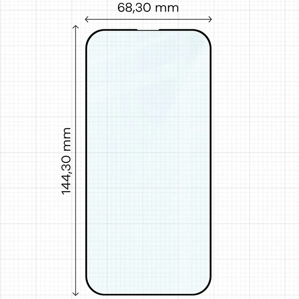 Szkło hartowane Bizon Glass Edge Duo do Apple iPhone 14 Pro czarna ramka [2 PACK]