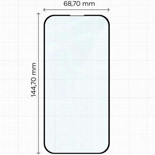 Szkło hartowane Bizon Glass Edge Duo do Apple iPhone 15 / 16 czarna ramka [2 PACK]