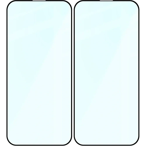 Szkło hartowane Bizon Glass Edge Duo do Apple iPhone 15 Pro Max czarna ramka [2 PACK]