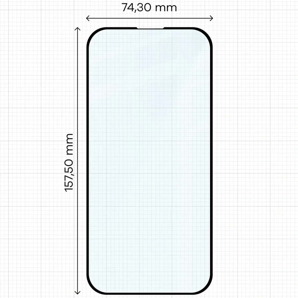 Szkło hartowane Bizon Glass Edge Duo do Apple iPhone 15 Plus / 16 Plus czarna ramka [2 PACK]
