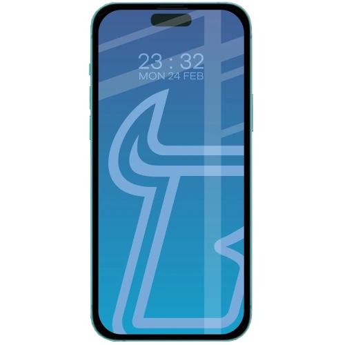 Szkło hartowane Bizon Glass Edge Duo do Apple iPhone 15 Plus / 16 Plus czarna ramka [2 PACK]