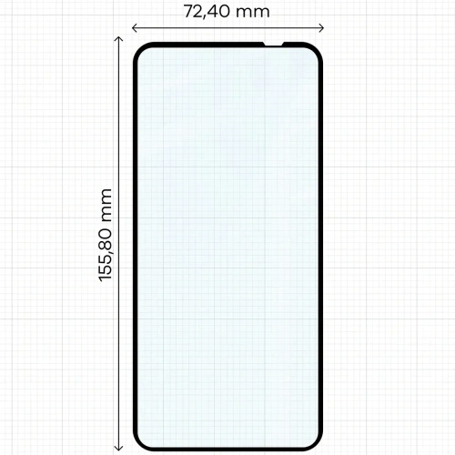 Szkło hartowane Bizon Glass Edge Duo do Nothing Phone 1 czarna ramka [2 PACK]