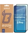 Szkło hartowane Bizon Glass Edge Duo do Nothing Phone (3a) / (3a) Pro / CMF Phone 2 Pro czarna ramka [2 PACK]