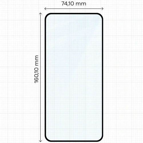 Szkło hartowane Bizon Glass Edge Duo do Nothing Phone (3a) / (3a) Pro / CMF Phone 2 Pro czarna ramka [2 PACK]