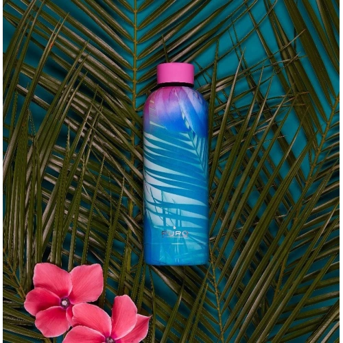 Butelka termiczna ze stali nierdzewnej Puro Hot&Cold 500ml (Tropical - Palms Pink)