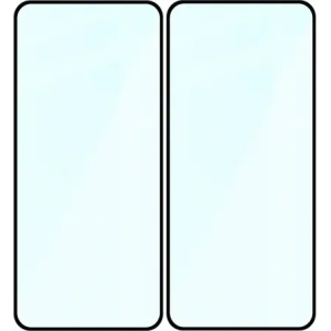 Szkło hartowane Bizon Glass Edge Duo do Nothing Phone (3a) / (3a) Pro / CMF Phone 2 Pro czarna ramka [2 PACK]